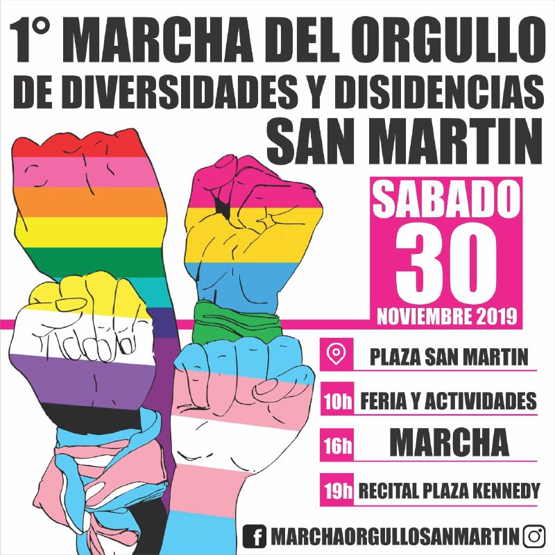 1° Marcha del Orgulo de Diversidades y Disidencias de San Martín