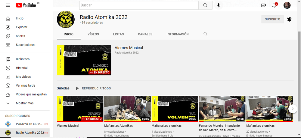 MIRANOS Y ESCUCHANOS EN VIVO – Radio Atomika Televisora
