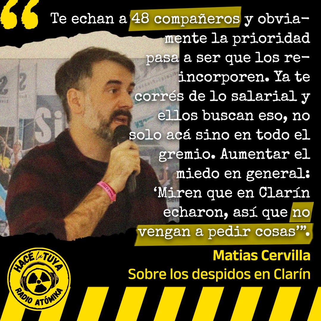 Matías Cervilla, delegado en Clarín y Secretario de Asuntos Profesionales del SiPreBA